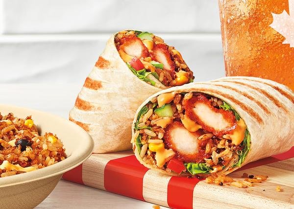BBQ Chicken Loaded Wrap with Cheese