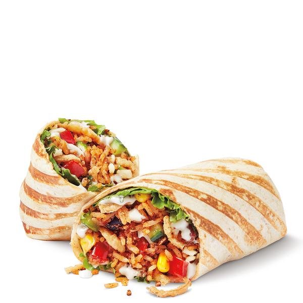 Cilantro Lime Veggie Loaded Wrap with Cheese