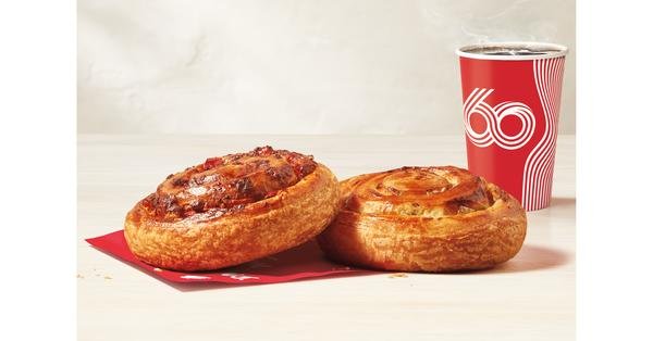 Red Pepper & Swiss Savoury Pinwheel